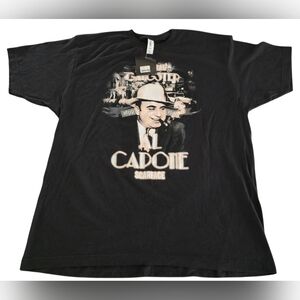 Al Capone Scarface Men's Black Shirt Size XL